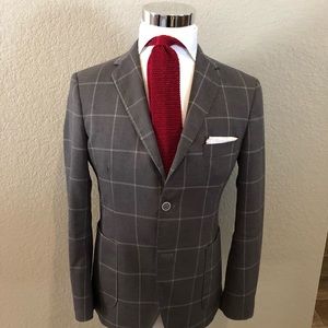 Don Morphy Windowpane Blazer - 40R